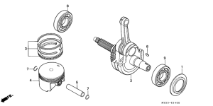 NX500 Piston / crankshaft