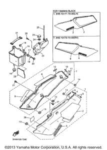 FZR600RJ Боковые обтекатели