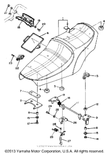 XS650SF Сиденье