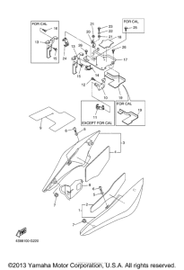 FZS6YCB Боковые обтекатели