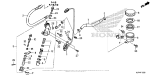 GL1800C Задний тормозной цилиндр