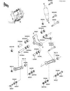 ZX750 Задняя подвеска