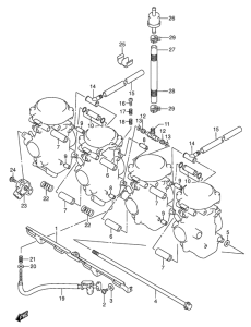 GSX750 Карбюратор fittings