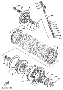 TDM850 Сцепление