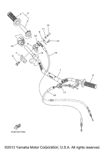 YZ250W1 Троса