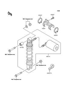 ZX400 Амортизатор