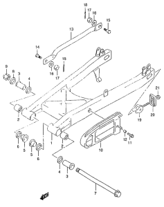 GZ125 Маятник задний