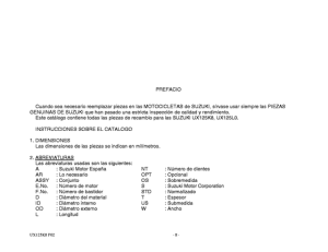 UX125 Catalog preface