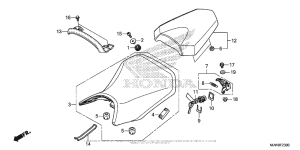 CB500F (ABS) Сиденье