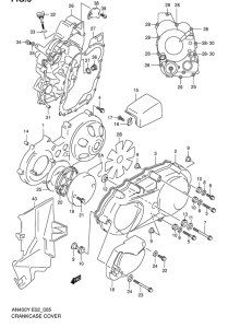 AN400 Crankcase cover ass`y  (v