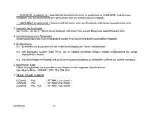 GZ250 Catalog preface