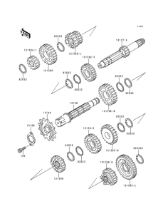 KDX125 Transmission(1 / 2)