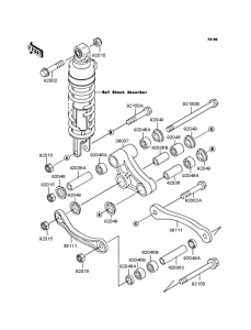 ZX1100 Задняя подвеска