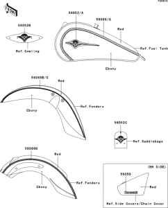 VN900 Decals(red / ebony)(daf)