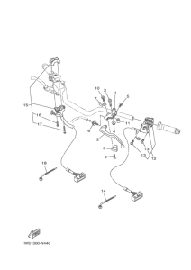 MT07 Handle switch & lever