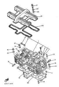 XJ900 Головка цилиндров