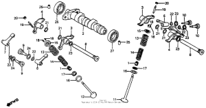 XR350R Распределительный вал и клапана