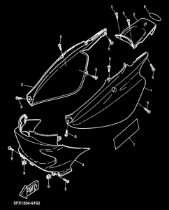 CW50RS Боковые обтекатели