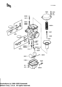 KZ1100 Детали карбюратора