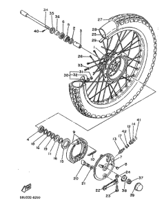 XT500 Переднее колесо