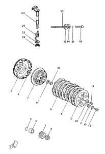 TZR50 Сцепление