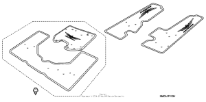 GL1800 (ABS) Deluxe saddlebag trunk mat set (1)