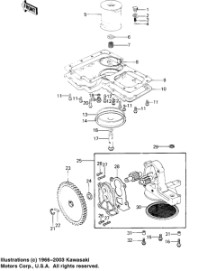 KZ1000 Oil pan / oil pump / oil filter