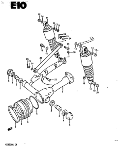 GS850 Маятник задний