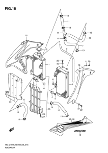 RM-Z450 Радиатор