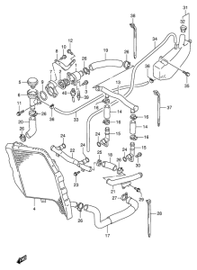 GSX-R1100 Радиатор hose