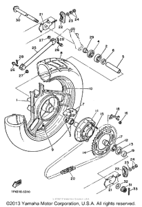 FZ700T Переднее колесо