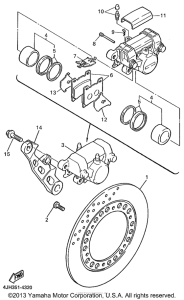 YZF600RLC Задний суппорт