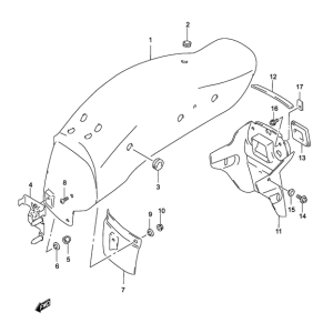GZ250 Заднее крыло