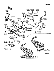 ZX400 Обтекатель нижний