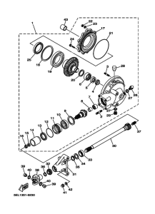 XVS1100 XVS11W Driveshaft
