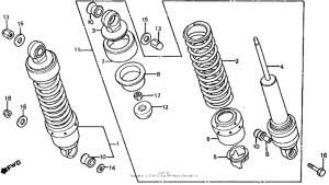 VT750C Амортизатор