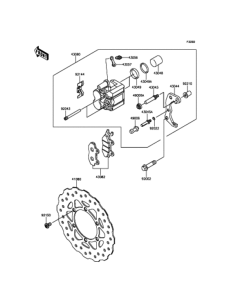 KLX125 フロントブレーキ