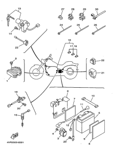 XVS650A Электрика 1
