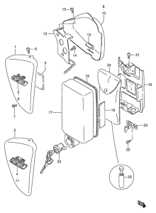LS650 Обтекатель задний