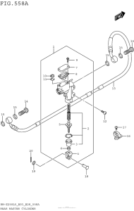 RM-Z250 Задний торм цилиндр