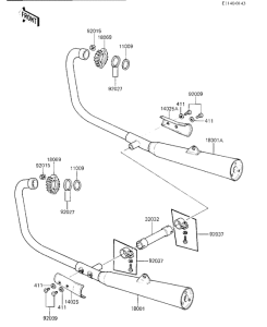 KZ250 Глушитель