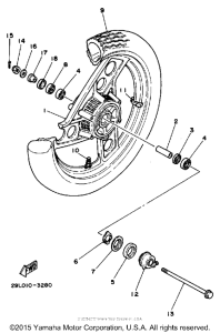 RZ350L Переднее колесо