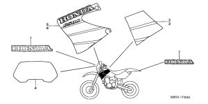 XR650R Наклейка