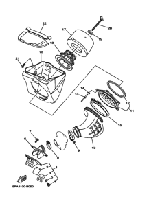 YZ85LW Впускная система