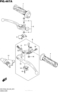 GSX-S750 (ABS) Рулевые переключатели