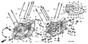 VT1300CT Картер двигателя