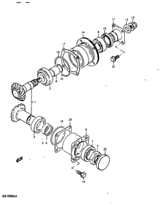 GS1000 Secondary drive gear