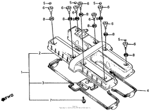 CB700SC Крышка головки цилиндров