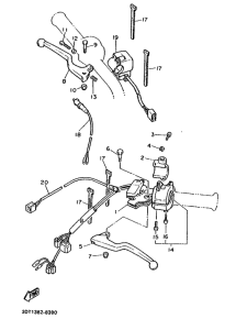 XT500Z Handle switch. lever