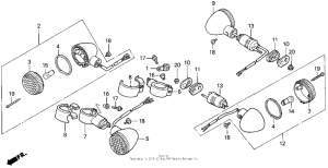 VT600C Turn signal 95-97